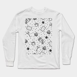 Sweets & treats seamless pattern , How sweet it is? Long Sleeve T-Shirt